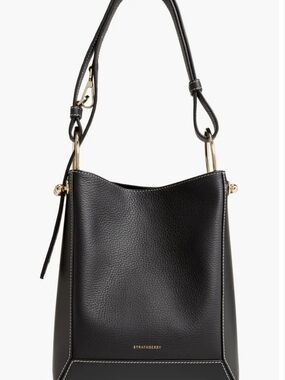 Strathberry Lana Midi Bucket Bag - Black